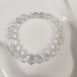 Rainbow Moonstone Beaded Bracelet